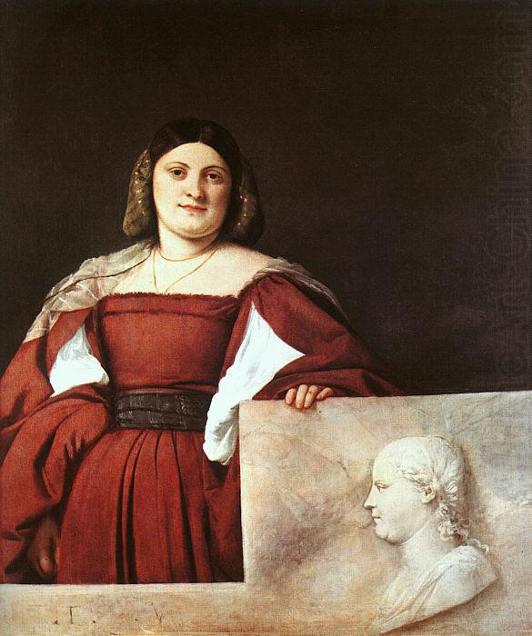  Titian Portrait of a Woman called La Schiavona china oil painting image